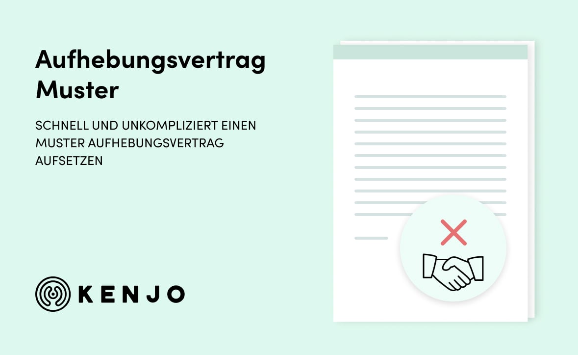 Kostenlose Aufhebungsvertrag Muster | Kenjo